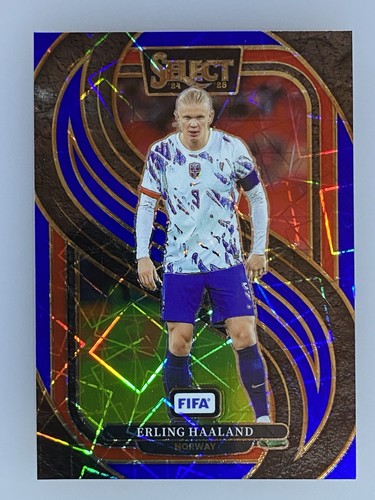 Erling Haaland 2024 Panini Select Blue Lazer