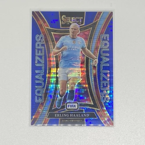 Erling Haaland 2024 Panini Select Blue Pulsar #23