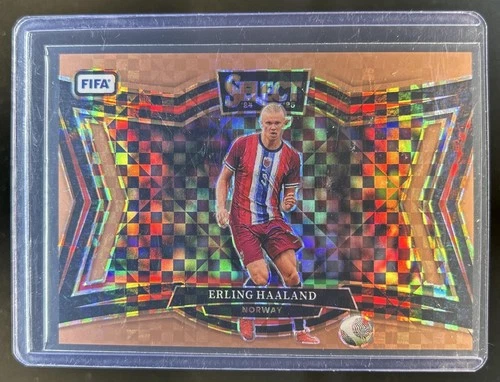 Erling Haaland 2024 Panini Select FIFA Bronze Checker /75
