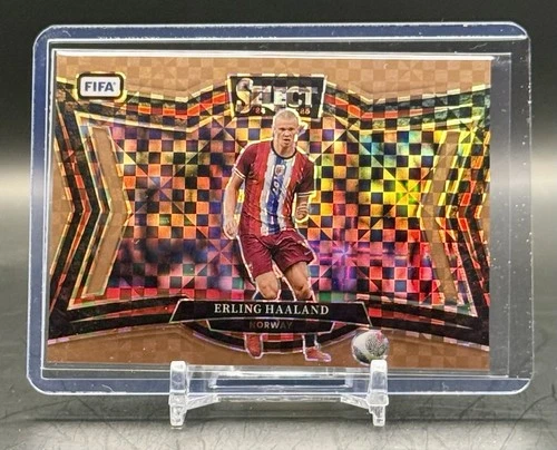 Erling Haaland 2024 Panini Select FIFA Bronze Checker /75