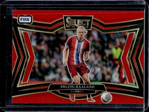 Erling Haaland 2024 Panini Select FIFA Field Red