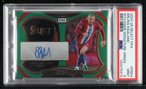 Erling Haaland 2024 Panini Select FIFA Green Prizm 1/5