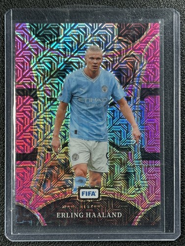 Erling Haaland 2023 Panini Select FIFA Pink Mojo Prizm 112/199
