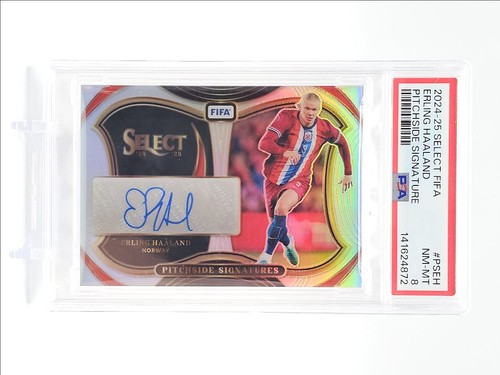 Erling Haaland 2024 Panini Select FIFA Plata Prizm