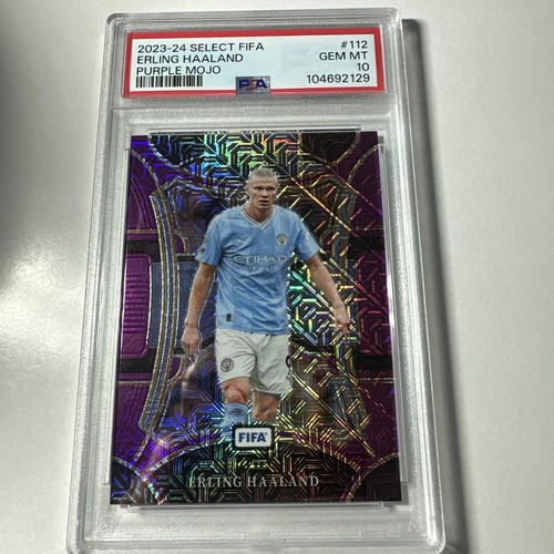 Erling Haaland 2023 Panini Select FIFA Viola Mojo