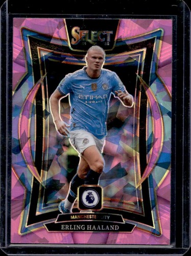 Erling Haaland 2024 Panini Select Pink Ice