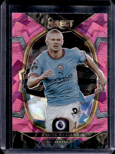 Erling Haaland 2022 Panini Select Pink Ice