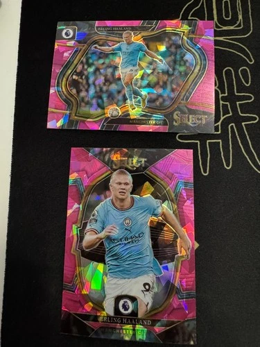 Erling Haaland 2022 Panini Select Pink Ice Prizm