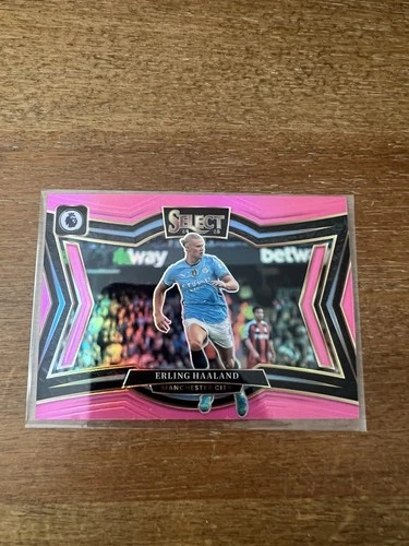 Erling Haaland 2024 Panini Select Pink Prizm /99