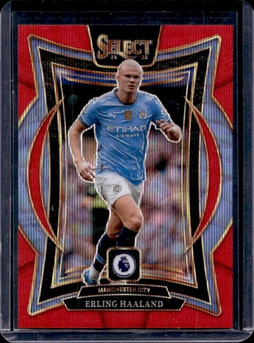 Erling Haaland 2024 Panini Select Premier League Red Wave /88