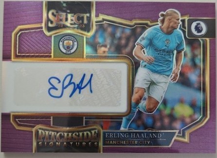 Erling Haaland 2023 Panini Select Prizm Lila /20