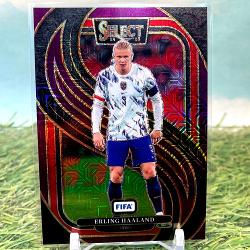 Erling Haaland 2024 Panini Select Purple Mojo