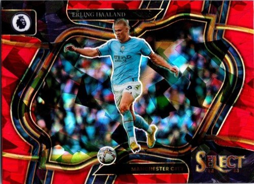 Erling Haaland 2022 Panini Select Red Ice