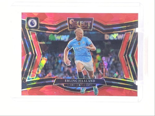 Erling Haaland 2024 Panini Select Red Ice Prizm