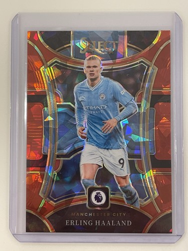 Erling Haaland 2024 Panini Select Red Ice Prizm