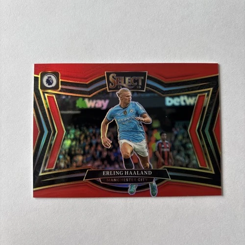 Erling Haaland 2024 Panini Select Red Prizm