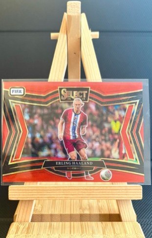 Erling Haaland 2024 Panini Select Red Wave Prizm /49