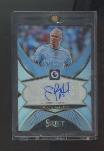 Erling Haaland 2024 Panini Select Silver Prizm