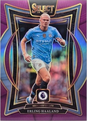 Erling Haaland 2024 Panini Select Terrace Purple Prizm