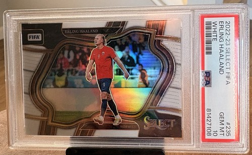 Erling Haaland 2022 Panini Select White Prizm /20