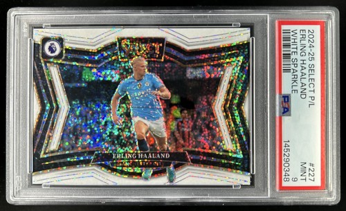 Erling Haaland 2024 Panini Select White Shimmer