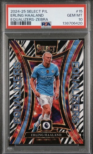 Erling Haaland 2024 Panini Select Zebra