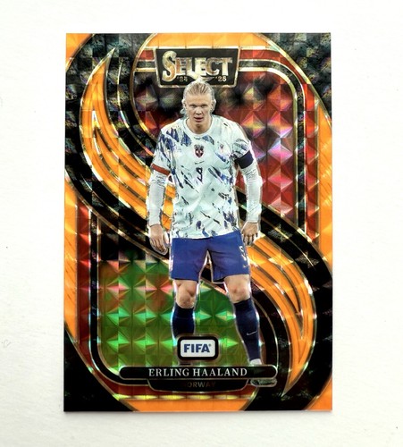 Erling Haaland 2024 Panini Seleziona Arancione Fluorescente Prizm /125