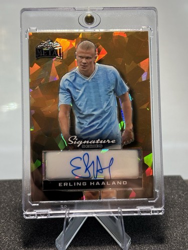 Erling Haaland 2024 Leaf Signature Series Gold Crystal 1/1
