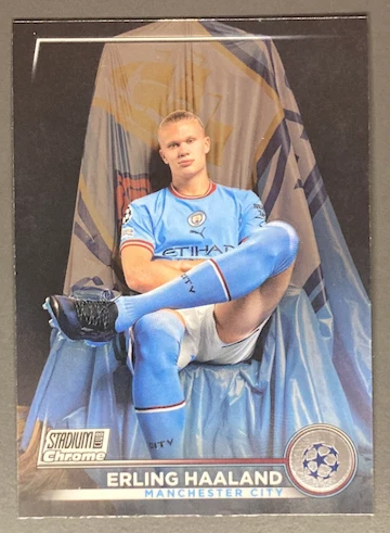 Erling Haaland 2023 Topps Stadium Club Chrome