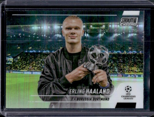 Erling Haaland 2021 Topps Stadium Club Chrome Refractor