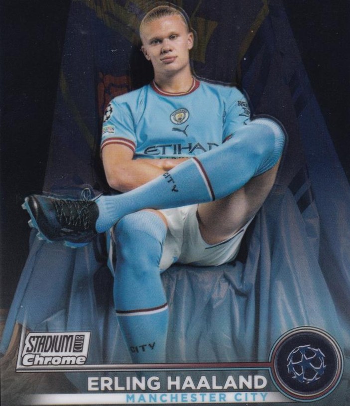 Erling Haaland 2022 Topps Stadium Club Chrome UEFA 92