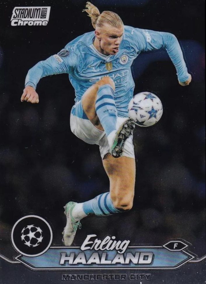 Erling Haaland 2023 Topps Stadium Club Chrome UEFA Champions League