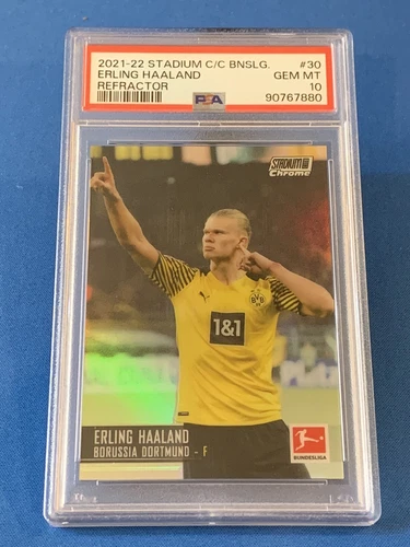 Erling Haaland 2021 Topps Stadium Club Refractor