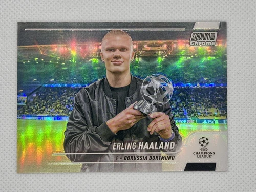 Erling Haaland 2022 Topps Stadium Club Silver Refractor