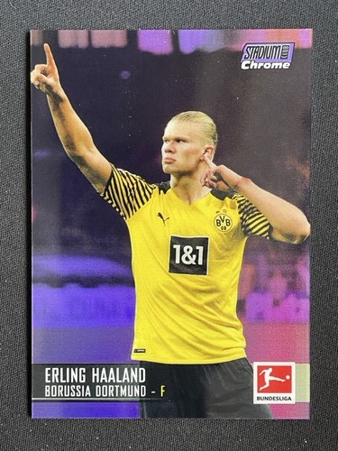 Erling Haaland 2021 Topps Stadium Club Viola /299