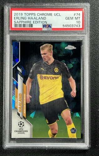 Erling Haaland 2019 Topps Chrome Sapphire UCL Sapphire 74/3743