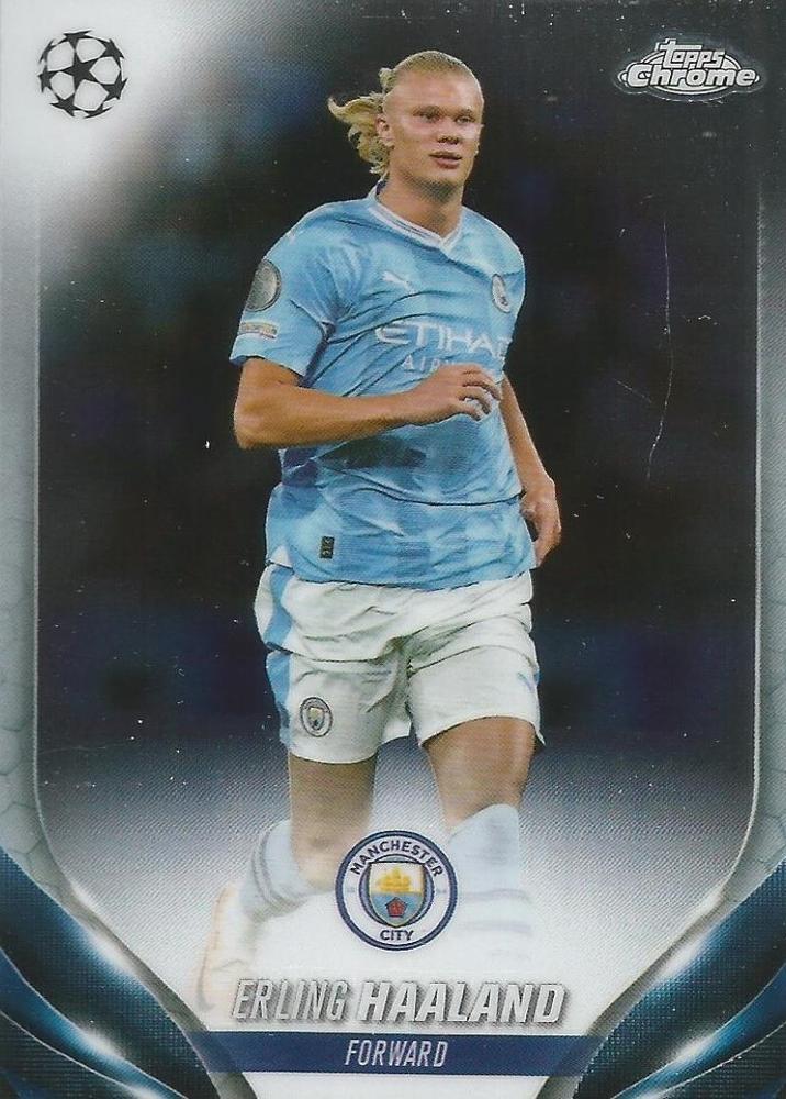 Erling Haaland 2023 Topps Chrome UEFA Club Competitions