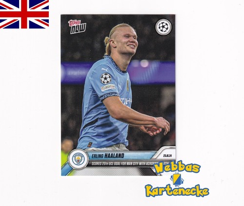 Erling Haaland 2024 Topps Now UEFA Champions League