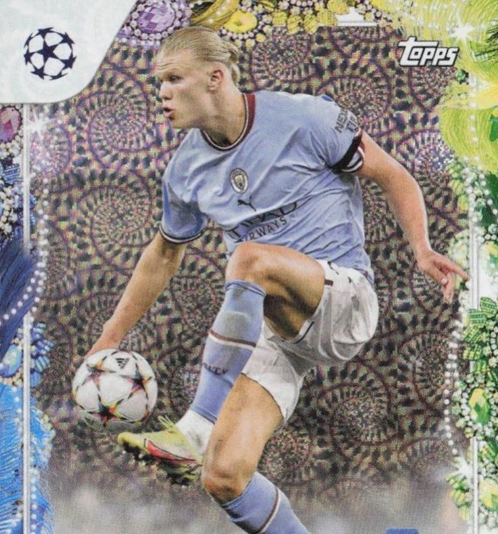 Erling Haaland 2022 Topps UEFA Club Competitions Carnaval Edition