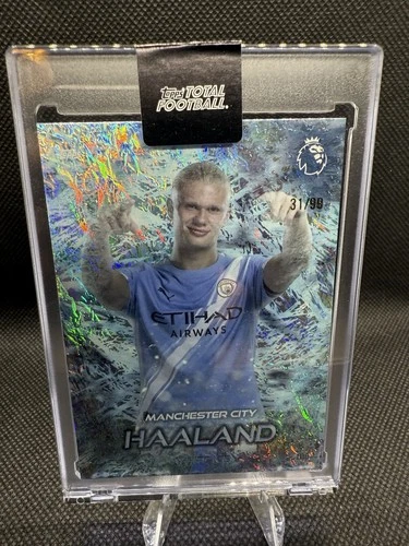 Erling Haaland 2025 Topps Total Football White Ice /99