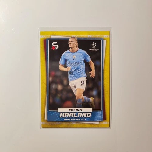 Erling Haaland 2022 Topps UCC Superstars Yellow