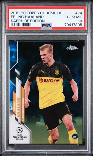 Erling Haaland 2019 Topps UCL Sapphire