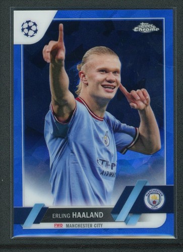 Erling Haaland 2023 Topps UEFA Champions League Sapphire Blue