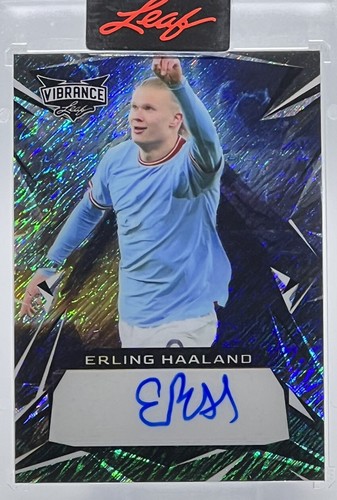 Erling Haaland 2023 Leaf Vibrance Blue /4
