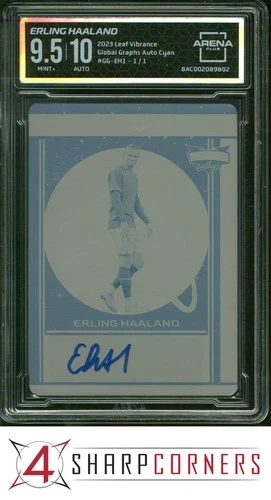Erling Haaland 2023 Leaf Vibrance Cyan 1/1