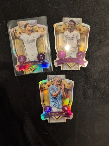 Erling Haaland, Vinicius Jr., Jude Bellingham 2023 Topps Superstars
