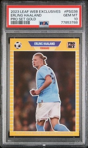 Erling Haaland 2023 Leaf Web Exclusives Gold 150/199