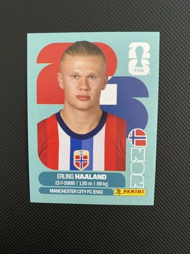 Erling Haaland 2026 Panini World Cup Stickers 2026