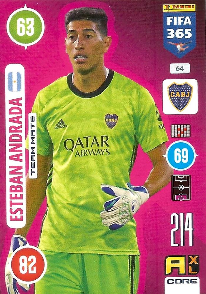 Esteban Andrada 2021 Panini Adrenalyn XL FIFA 365