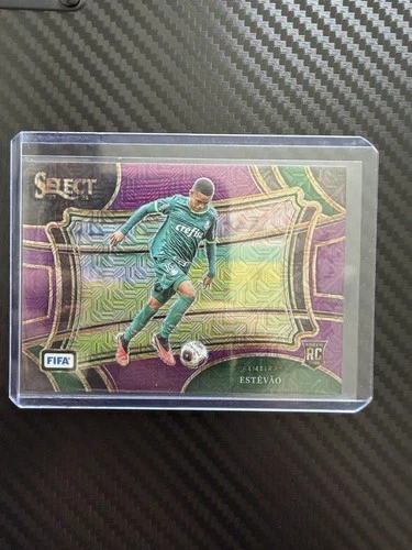 Estevao 2023 Panini Select FIFA Purple Mojo Prizm